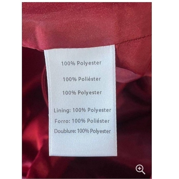 Autumn Adeigbo Clarette Dress Deep Red Womens Size 10 NEW - Picture 7 of 12